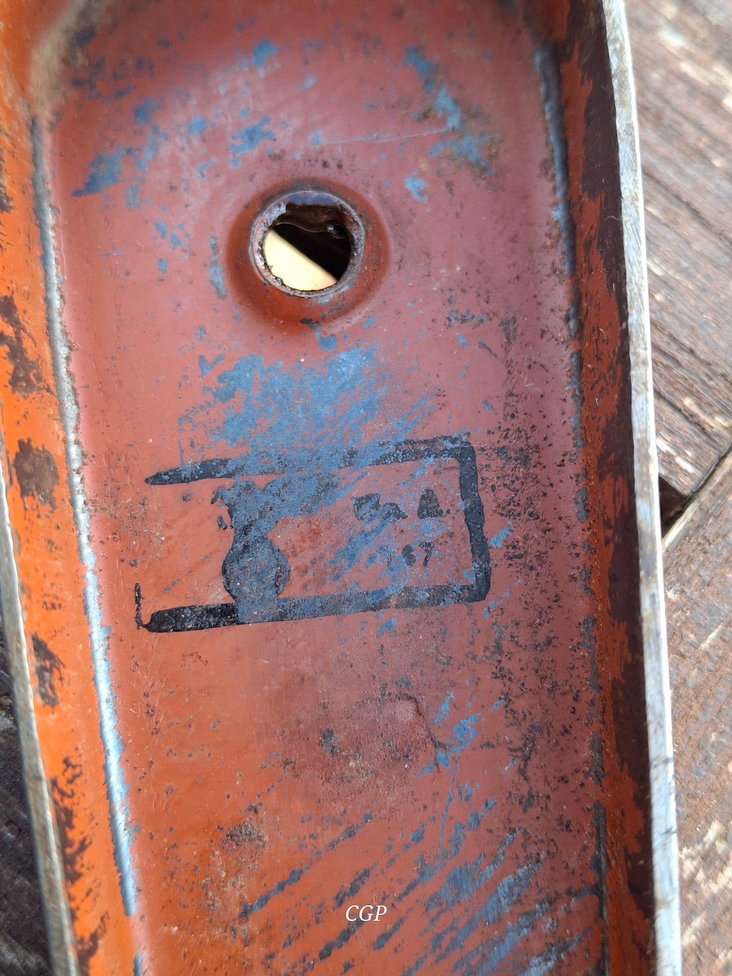 CGP Mauser K98 Schaftkappe , hoch WK2 - Tintenstempel