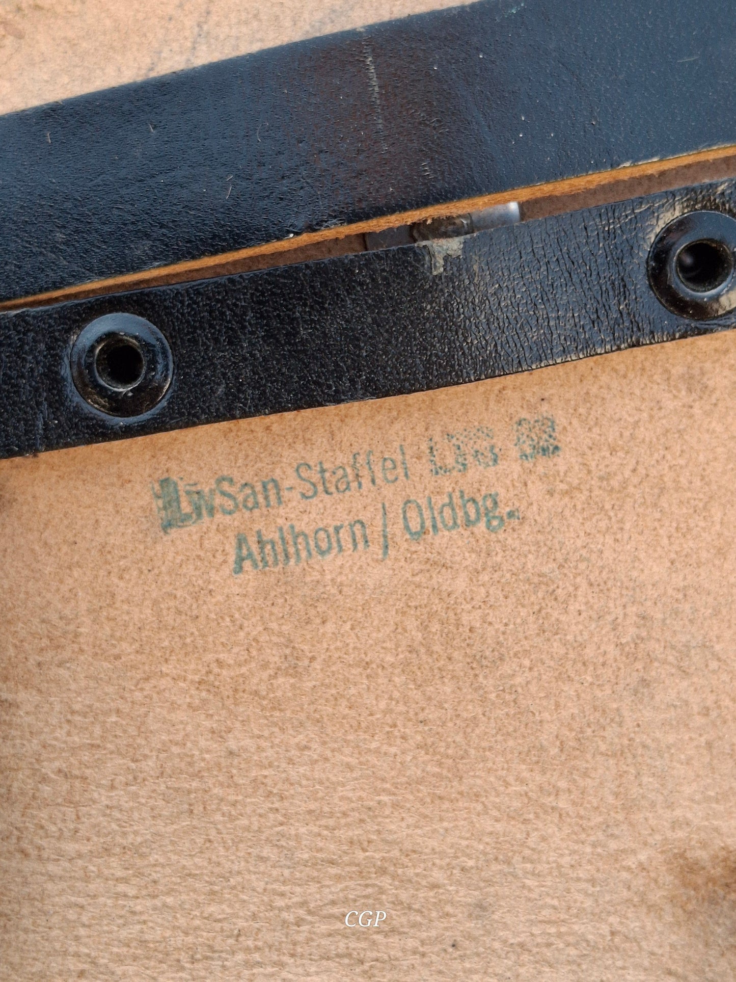 CGP Walther P38 Pistolentasche 9/59 - LW San Staffel Ahlhorn - Original