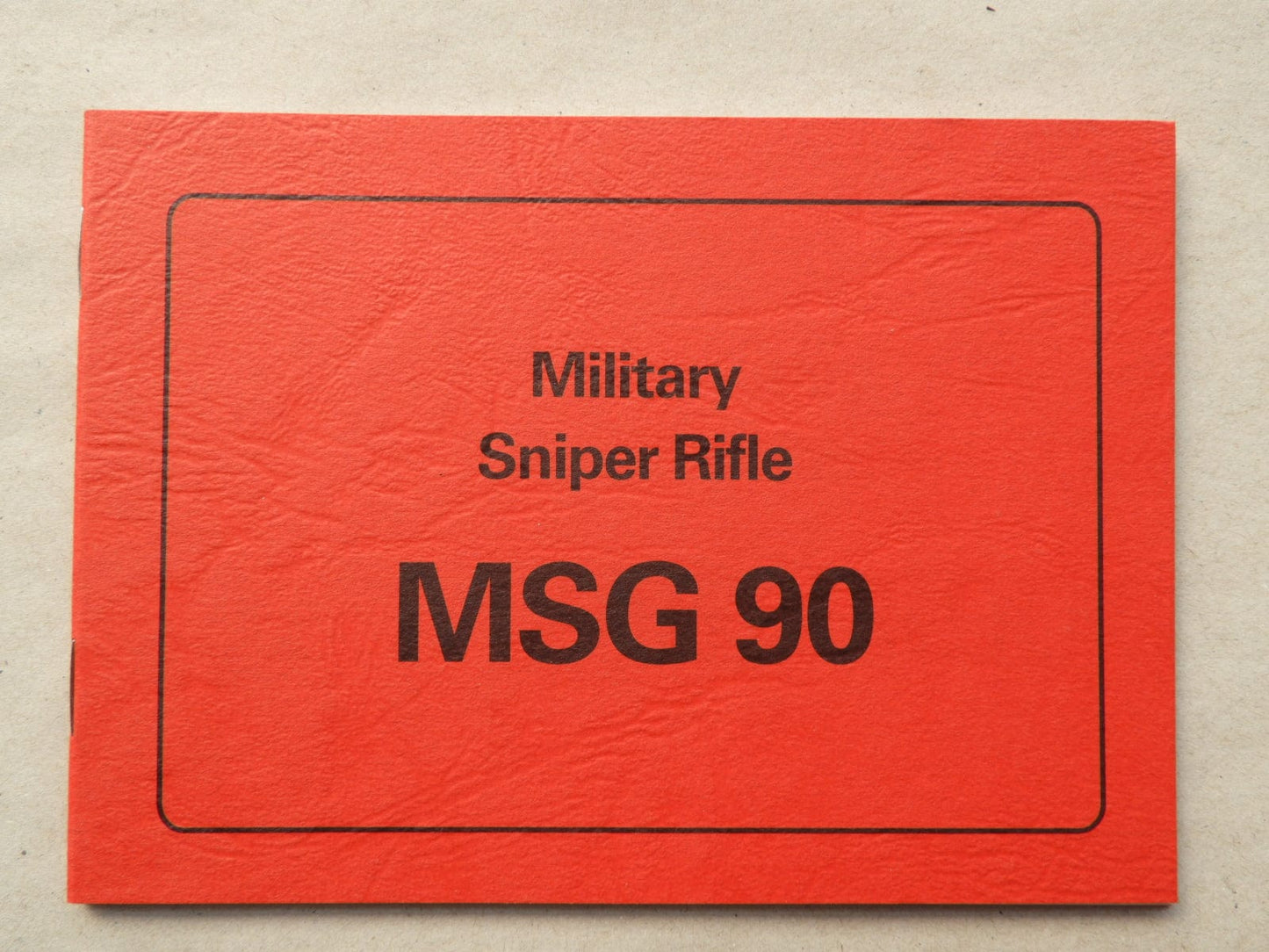 Heckler & Koch Anleitung H&K MSG90 - englisch