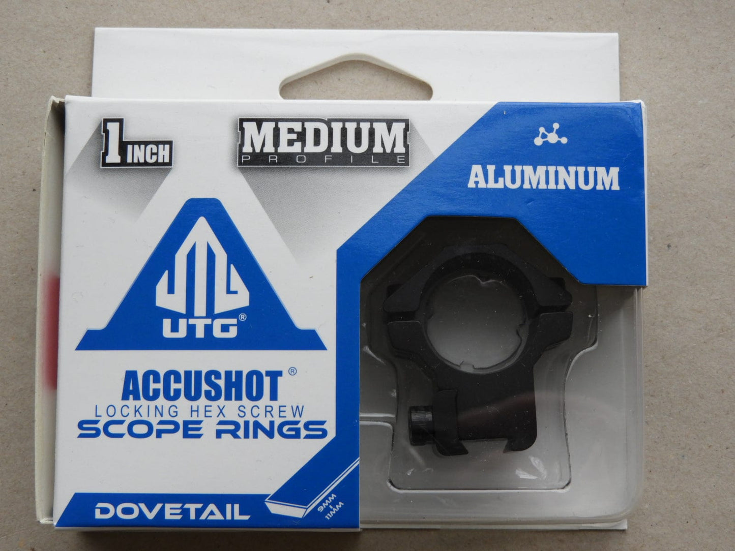 UTG Montagering Set 14mm Schiene 1" 10mm Bauhöhe UTG