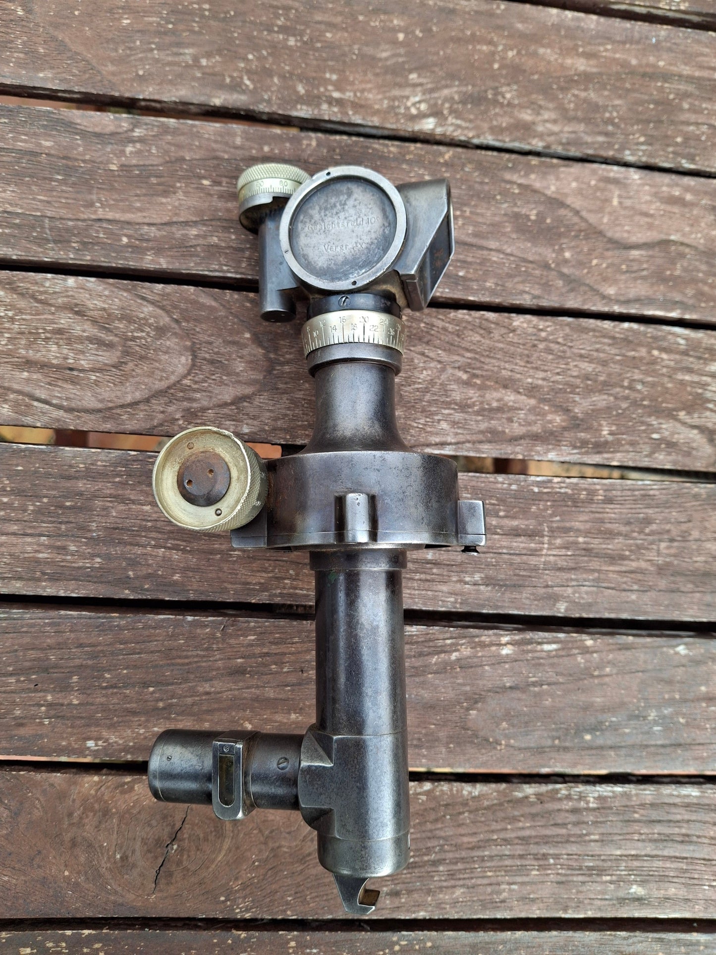 Waffenteile Rundblickfernrohr 16 WK1 Goerz - deutsch