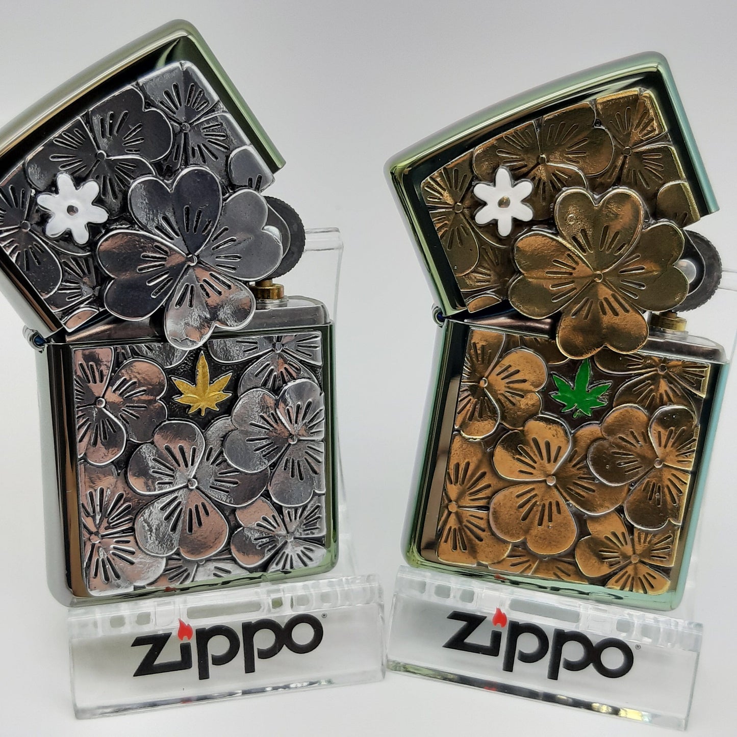Zippo Zippo Benzinfeuerzeuge Trick Clover & Golden Trick Clover Limited Edition 2er Set