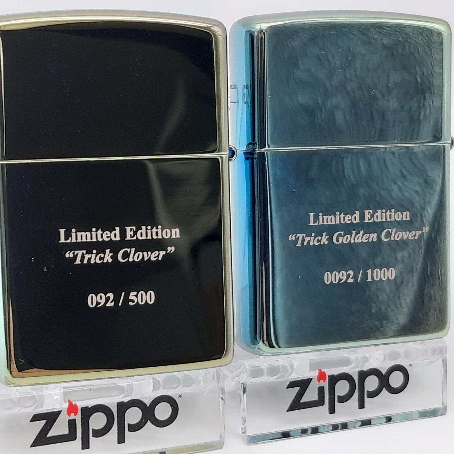 Zippo Zippo Benzinfeuerzeuge Trick Clover & Golden Trick Clover  Limited Edition 2er Set