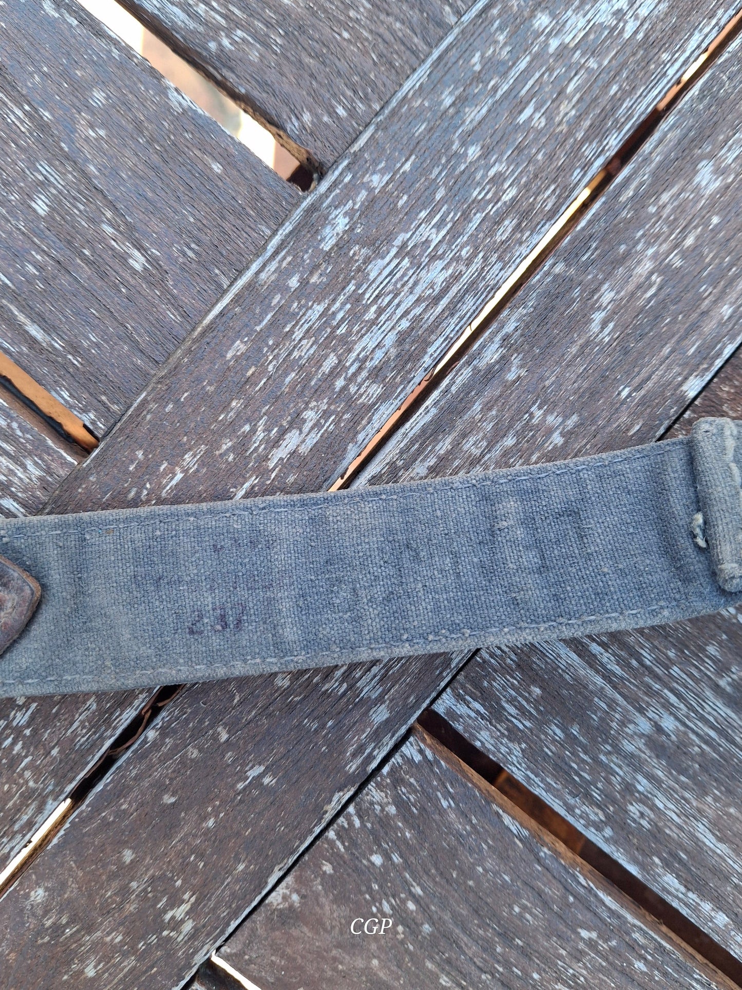 CGP Brotbeutelriemen WK2 LW blau , Kompanieabnahme