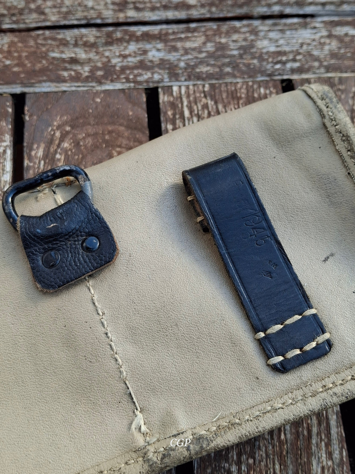 CGP K43 / G43 Magazintasche Ersatzstoff - 1945 WaA Abnahme- original WK2