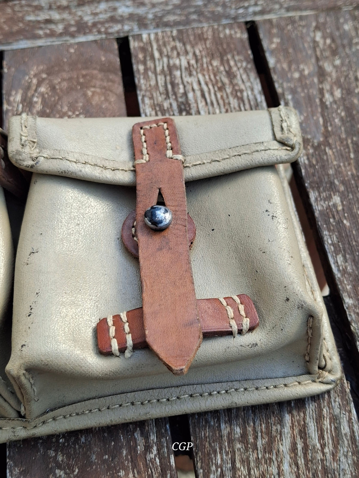CGP K43 / G43 Magazintasche Ersatzstoff - 1945 WaA Abnahme- original WK2