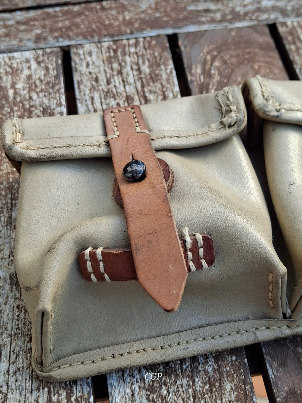 CGP K43 / G43 Magazintasche Ersatzstoff - 1945 WaA Abnahme- original WK2