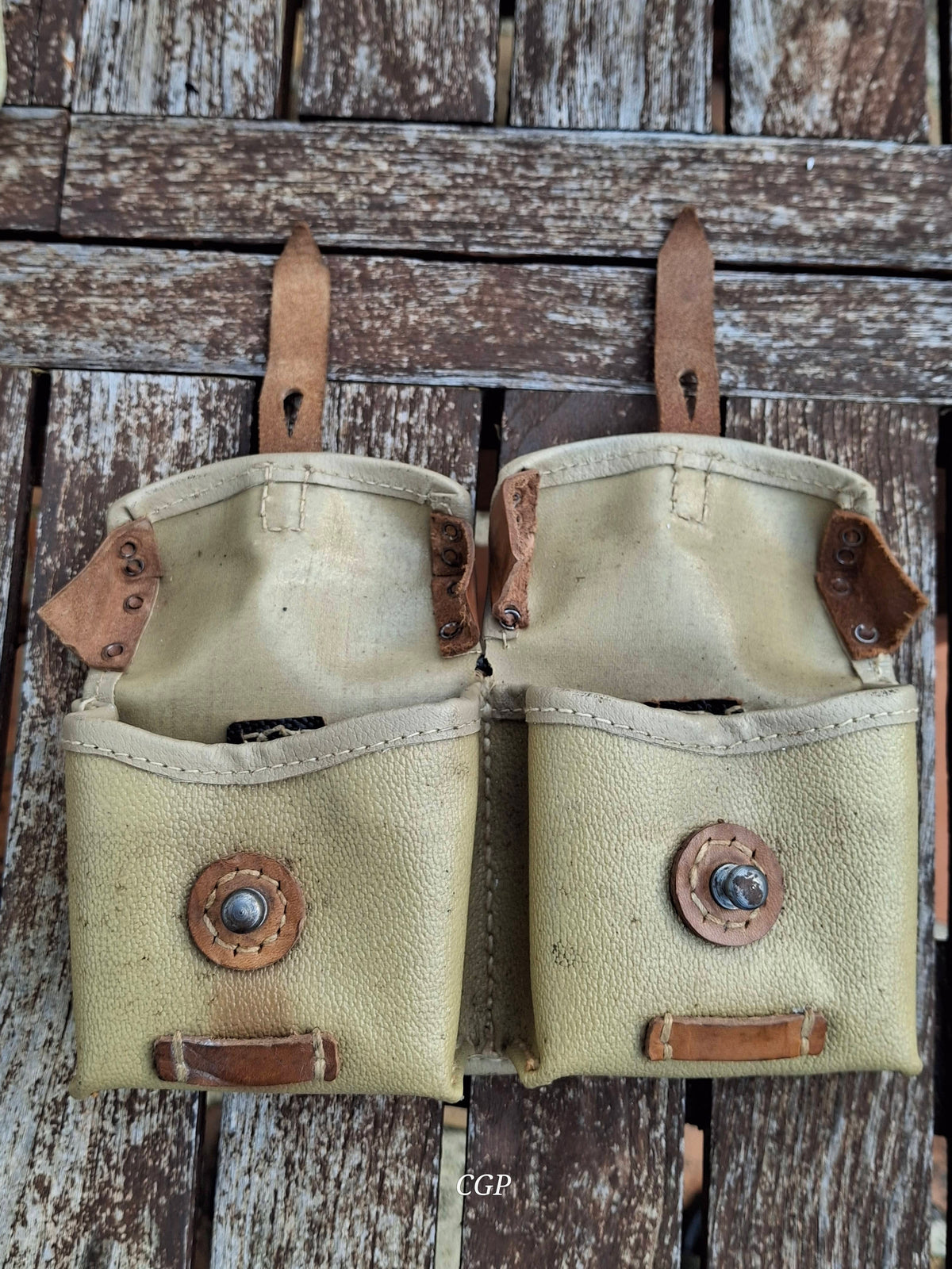 CGP K43 / G43 Magazintasche Ersatzstoff - bla 1944 - original WK2