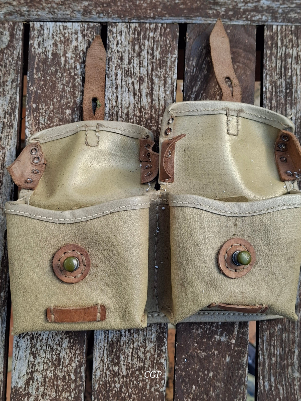 CGP K43 / G43 Magazintasche Ersatzstoff - ros 1944 - original WK2