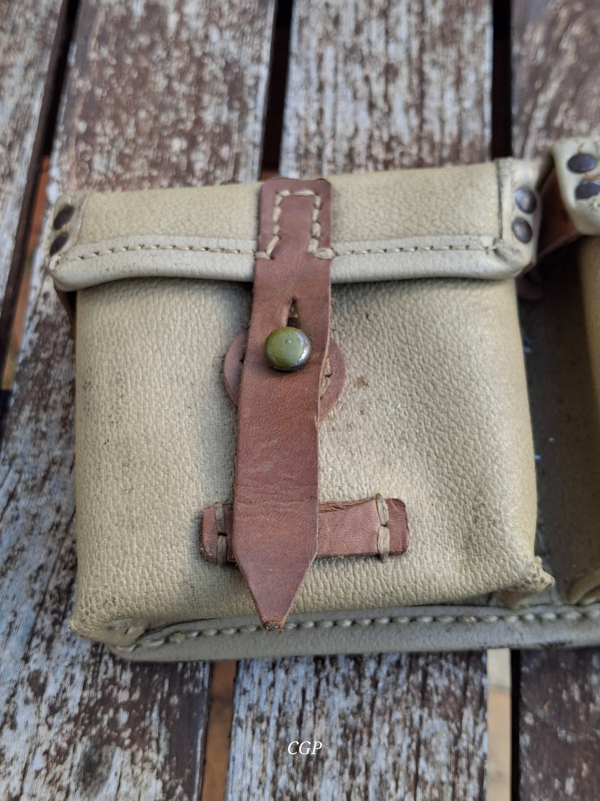 CGP K43 / G43 Magazintasche Ersatzstoff - ros 1944 - original WK2