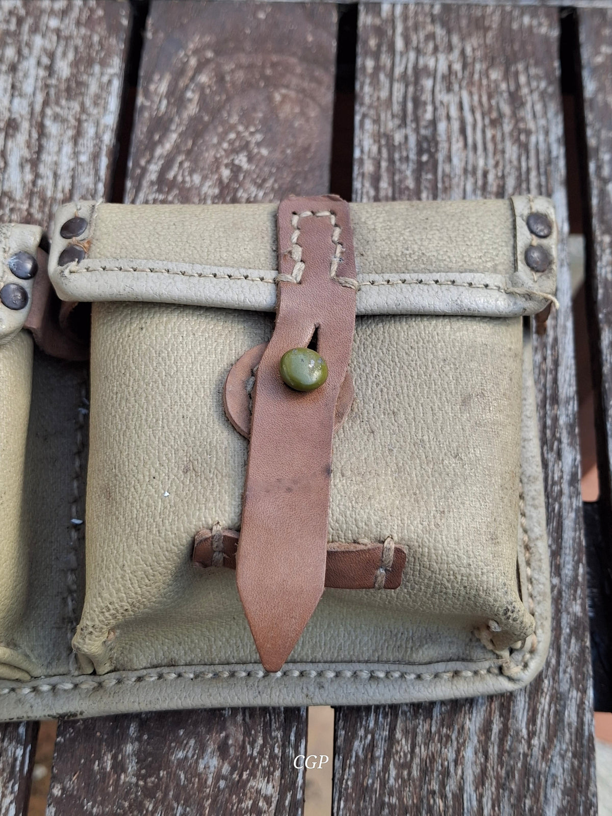CGP K43 / G43 Magazintasche Ersatzstoff - ros 1944 - original WK2