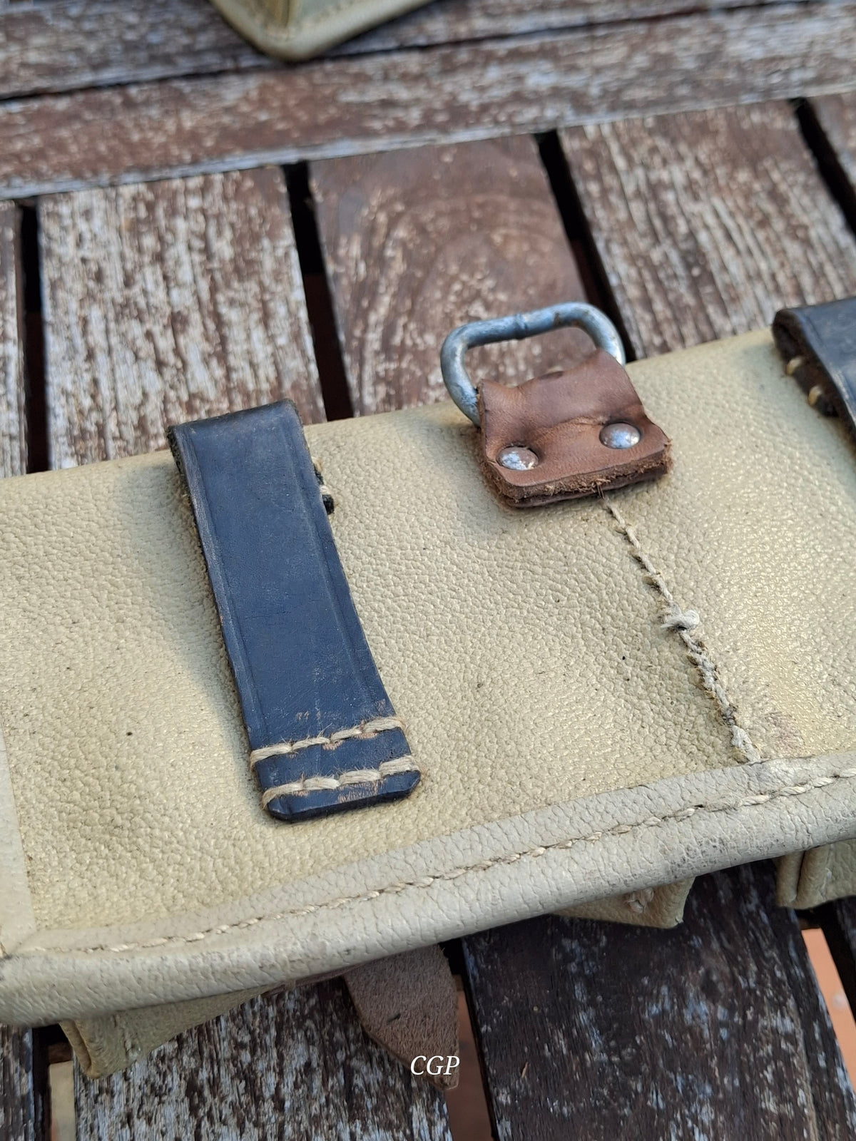 CGP K43 / G43 Magazintasche Ersatzstoff - ros 1944 - original WK2