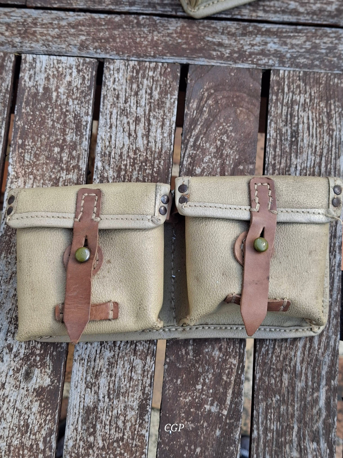 CGP K43 / G43 Magazintasche Ersatzstoff - ros 1944 - original WK2