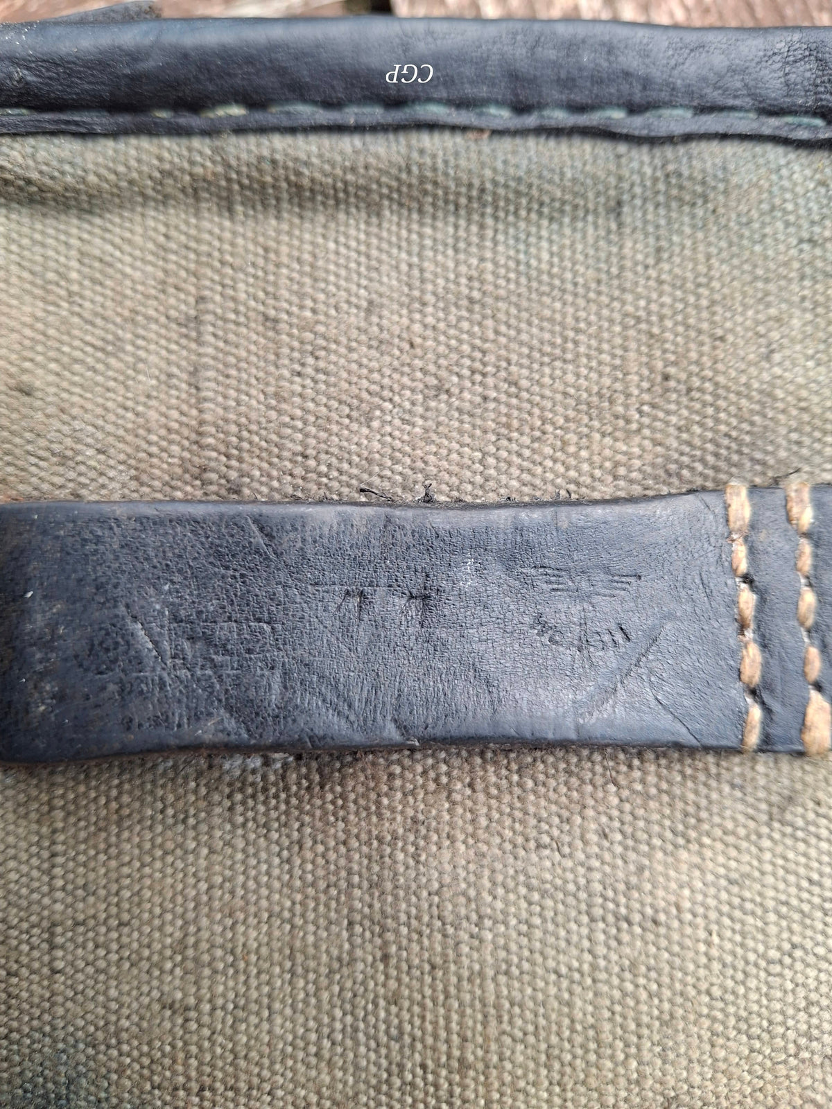 CGP K43 / G43 Magazintasche grünes Leinen 1. Modell - original WK2