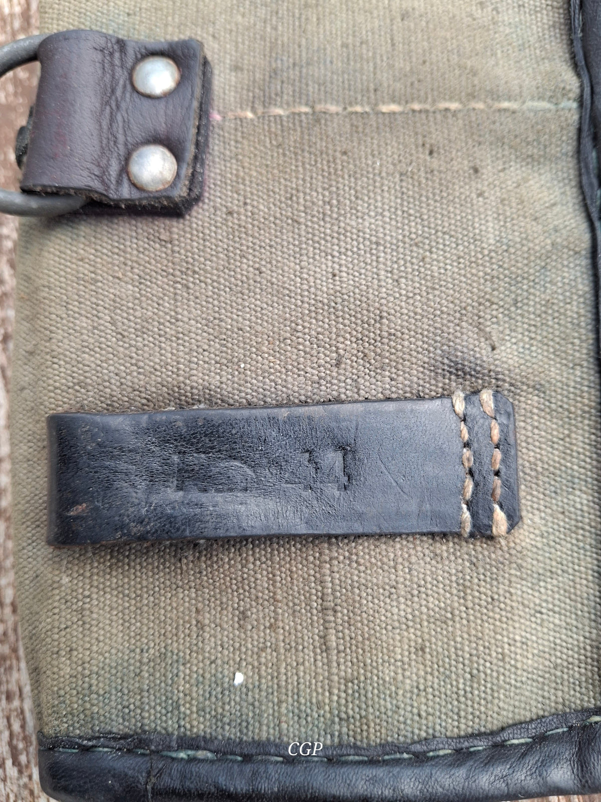 CGP K43 / G43 Magazintasche grünes Leinen 1. Modell - original WK2