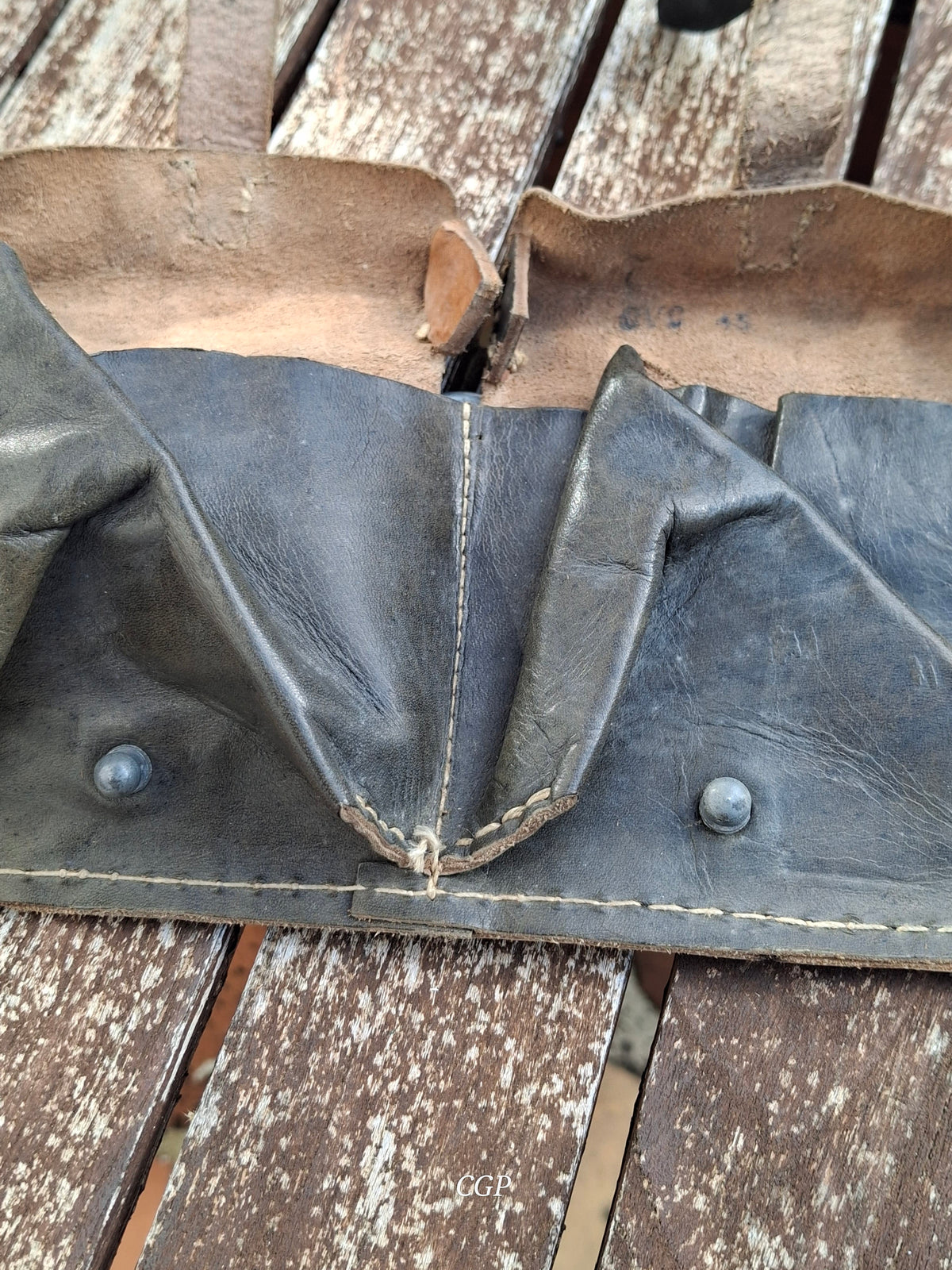 CGP K43 / G43 Magazintasche schwarzes Leder "cvc43" - original WK2