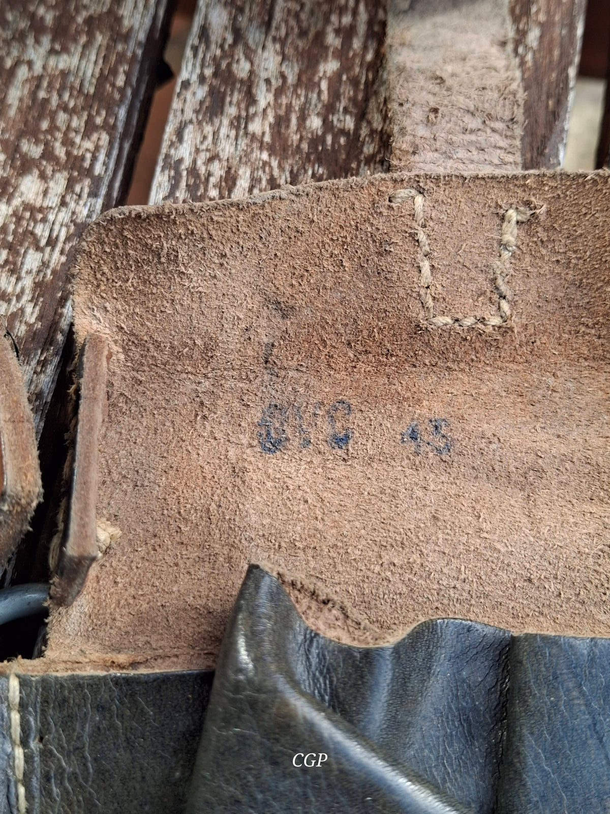 CGP K43 / G43 Magazintasche schwarzes Leder "cvc43" - original WK2