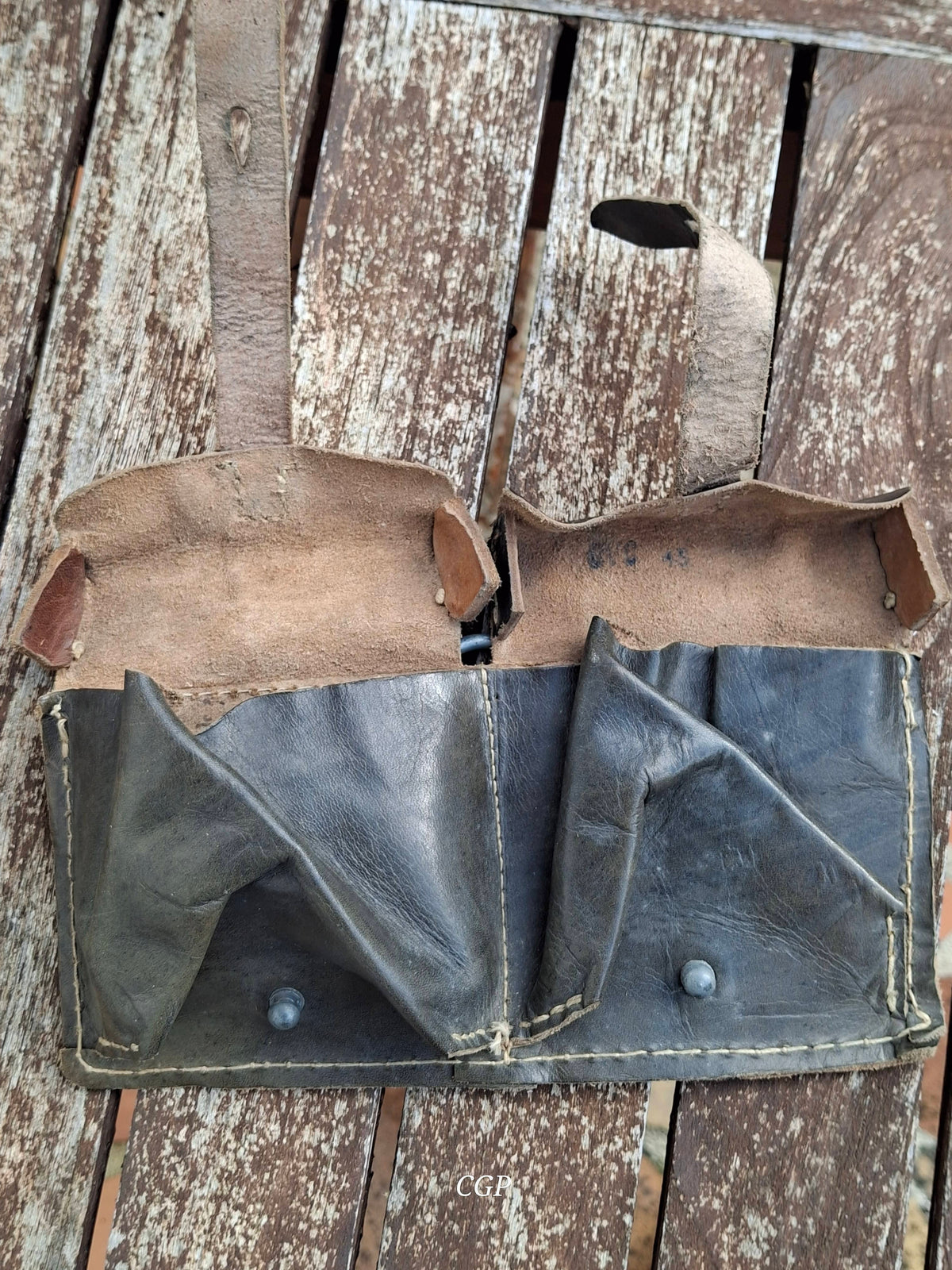 CGP K43 / G43 Magazintasche schwarzes Leder "cvc43" - original WK2