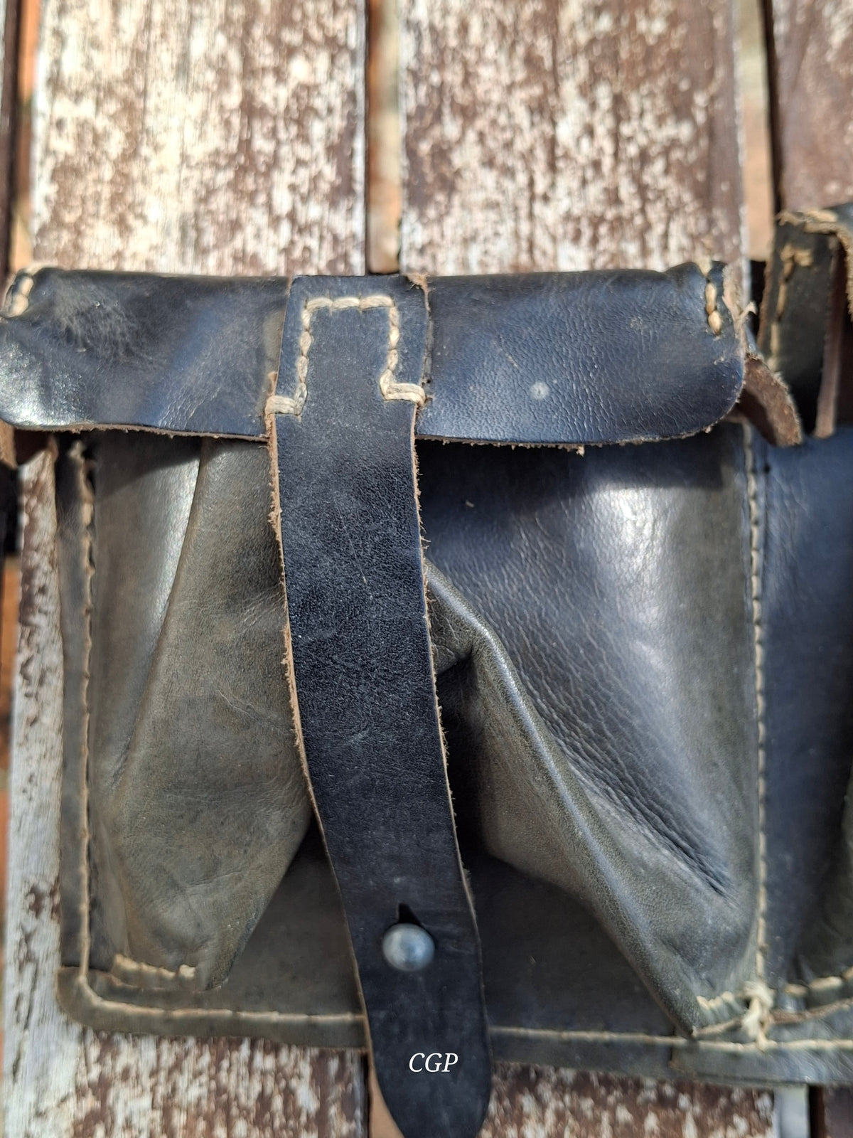 CGP K43 / G43 Magazintasche schwarzes Leder "cvc43" - original WK2
