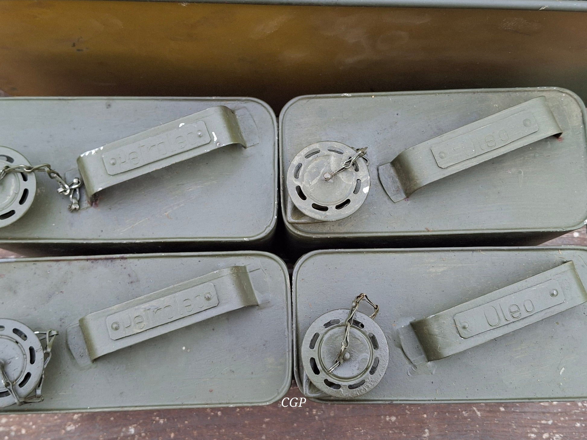 CGP MG34 MG42 Zubehörkasten Petroleum / Öl - Mimikry Tarn - 1939 - WK2