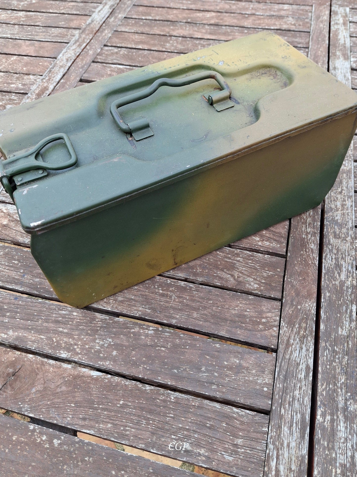 CGP MG34 MG42 Zubehörkasten Petroleum / Öl - Mimikry Tarn - 1939 - WK2