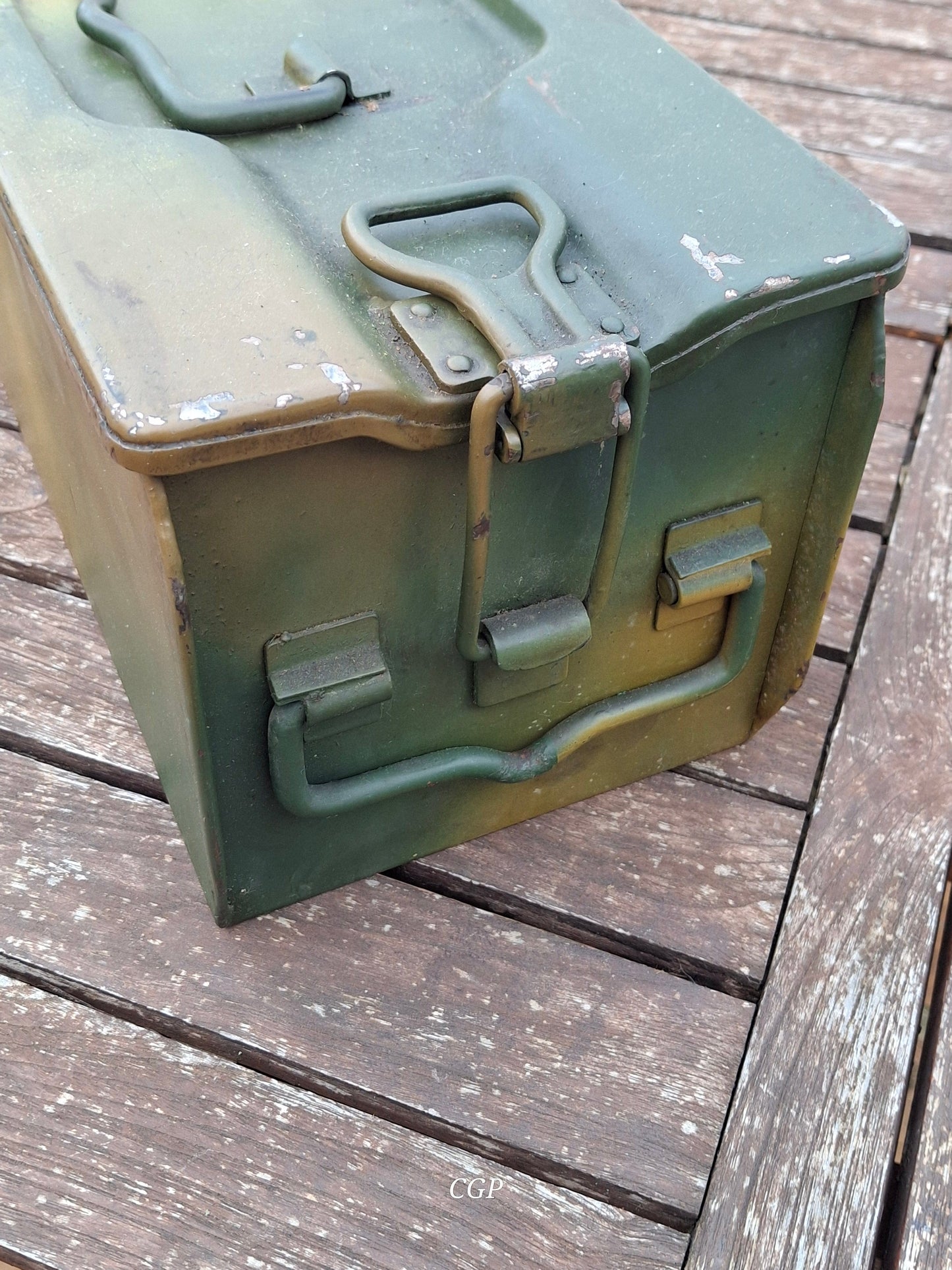 CGP MG34 MG42 Zubehörkasten Petroleum / Öl - Mimikry Tarn - 1939 - WK2