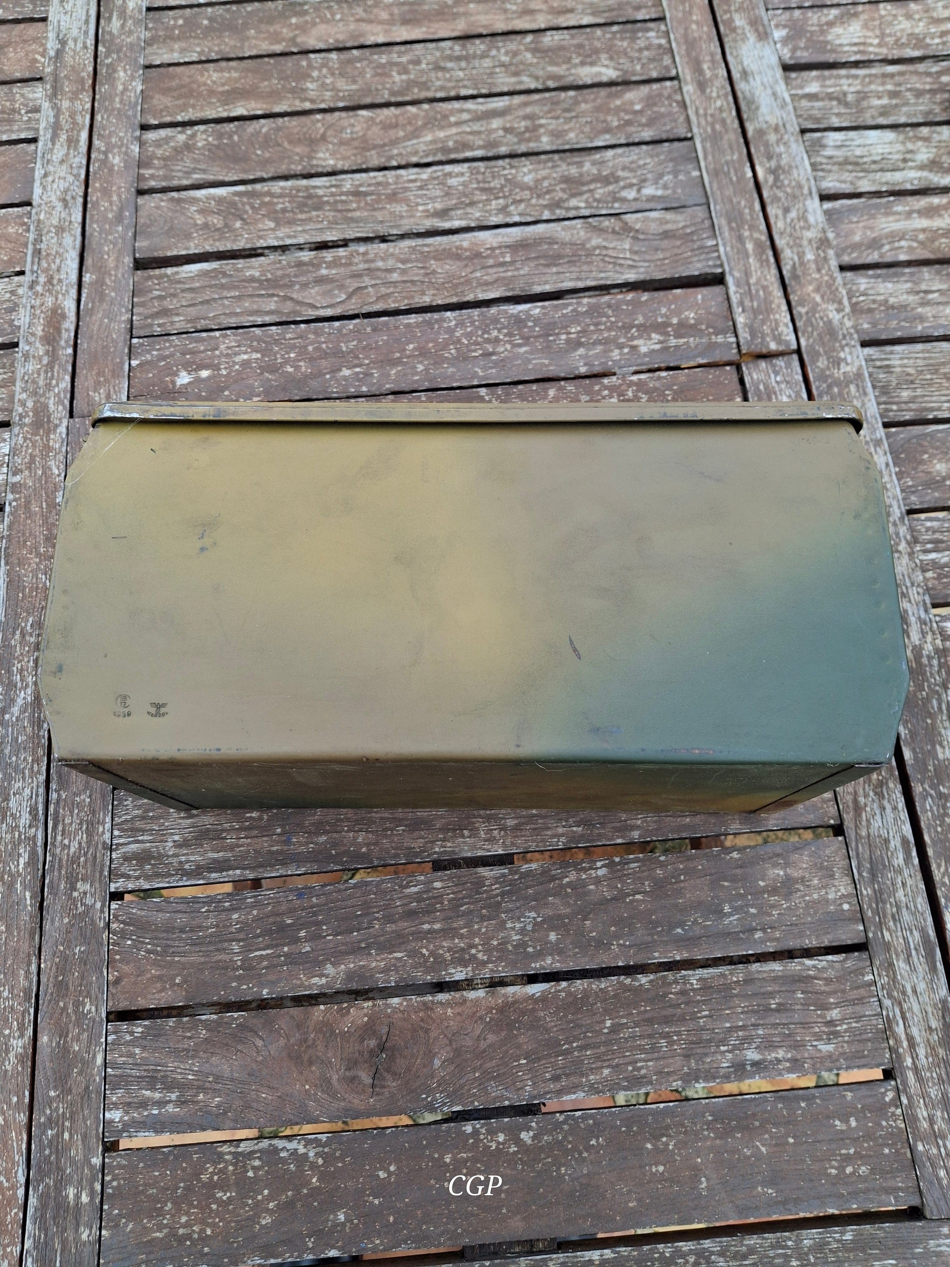 CGP MG34 MG42 Zubehörkasten Petroleum / Öl - Mimikry Tarn - 1939 - WK2