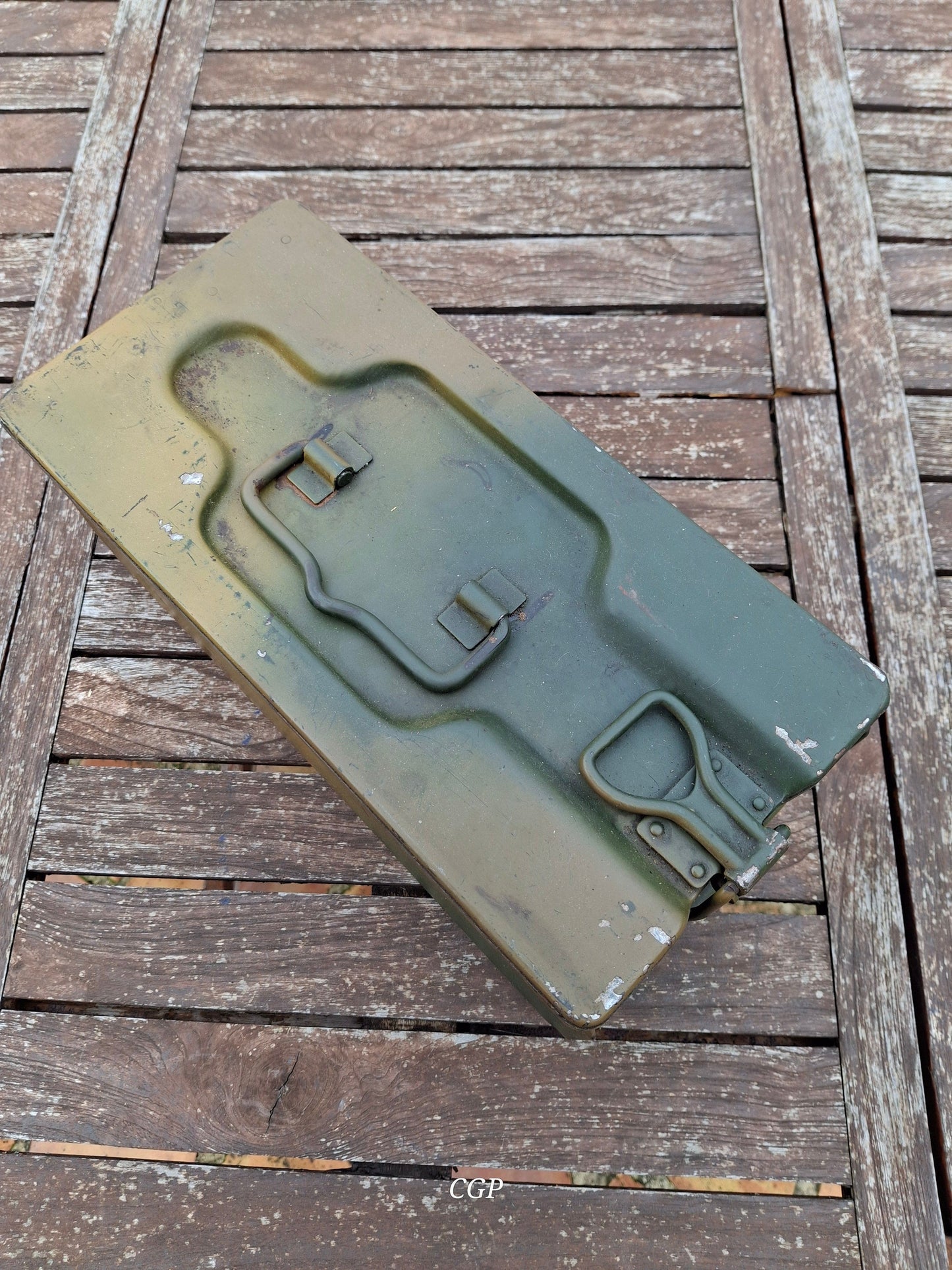 CGP MG34 MG42 Zubehörkasten Petroleum / Öl - Mimikry Tarn - 1939 - WK2
