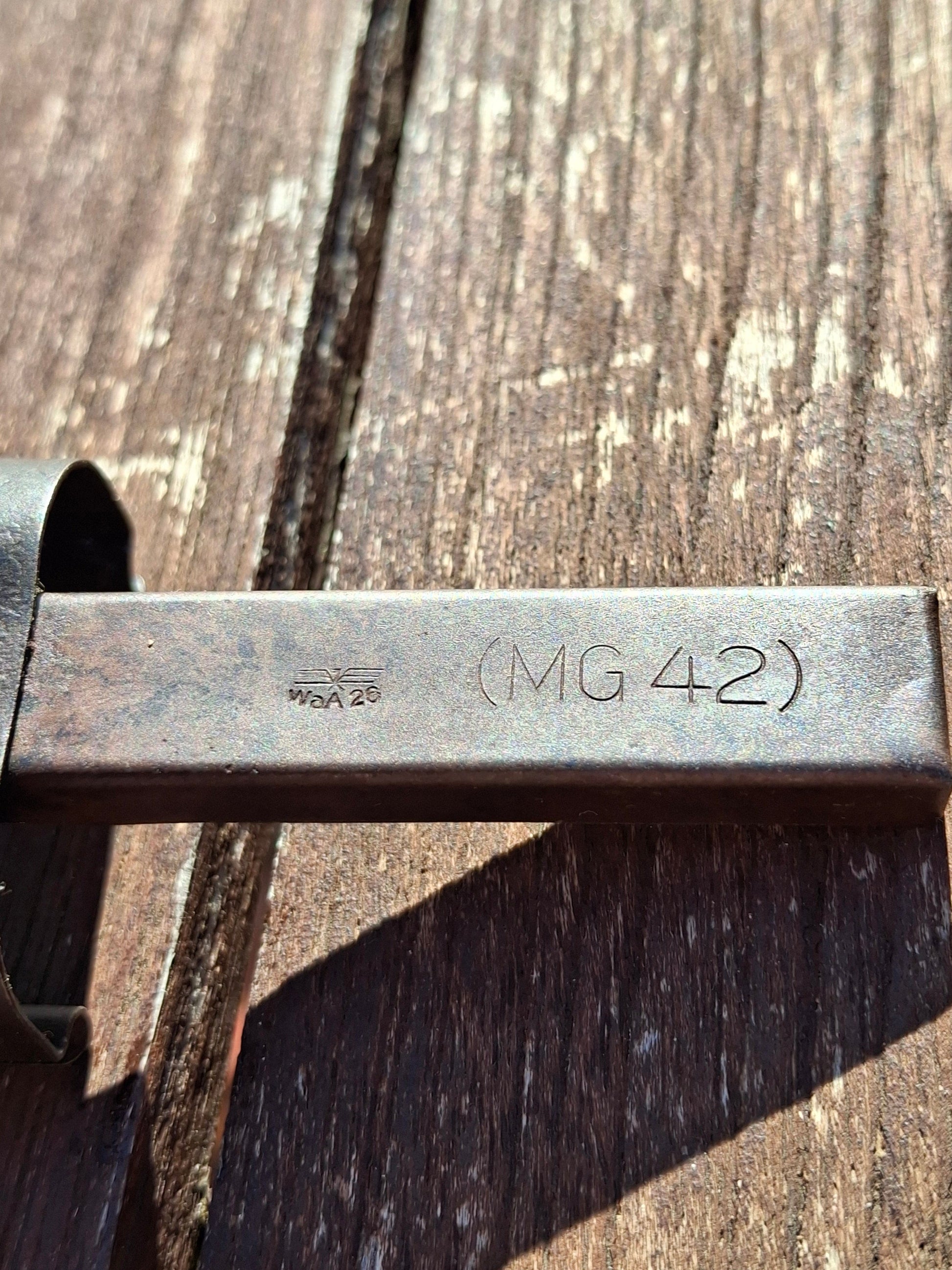 CGP MG42 Halteblech zu Schloss - Original WK2