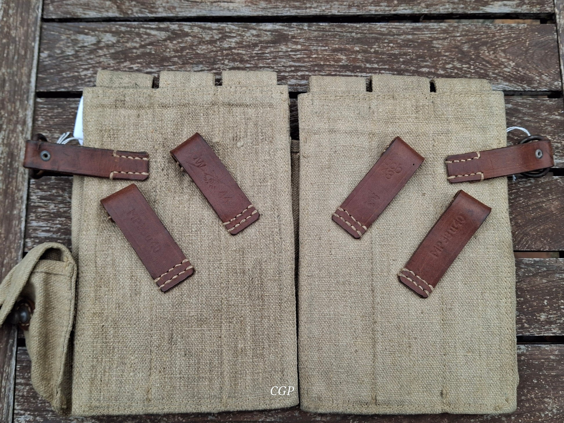 CGP MP38 / MP40 Magazintaschen Paar - Original WK2