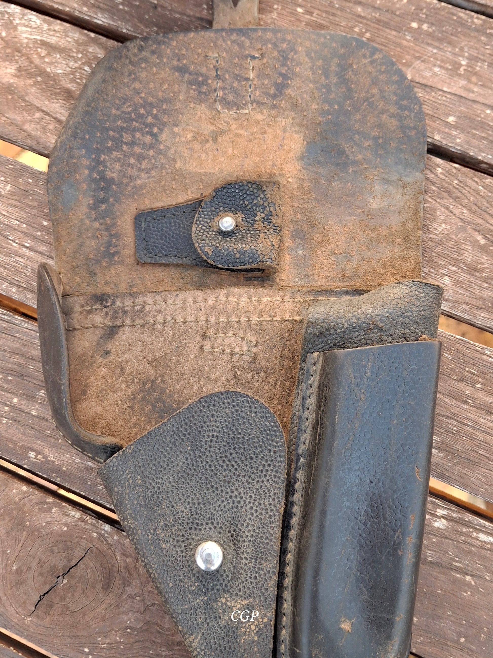 CGP Walther P38 / P08 Pistolentasche / Holster - DDR Einheitstasche 50er Jahre