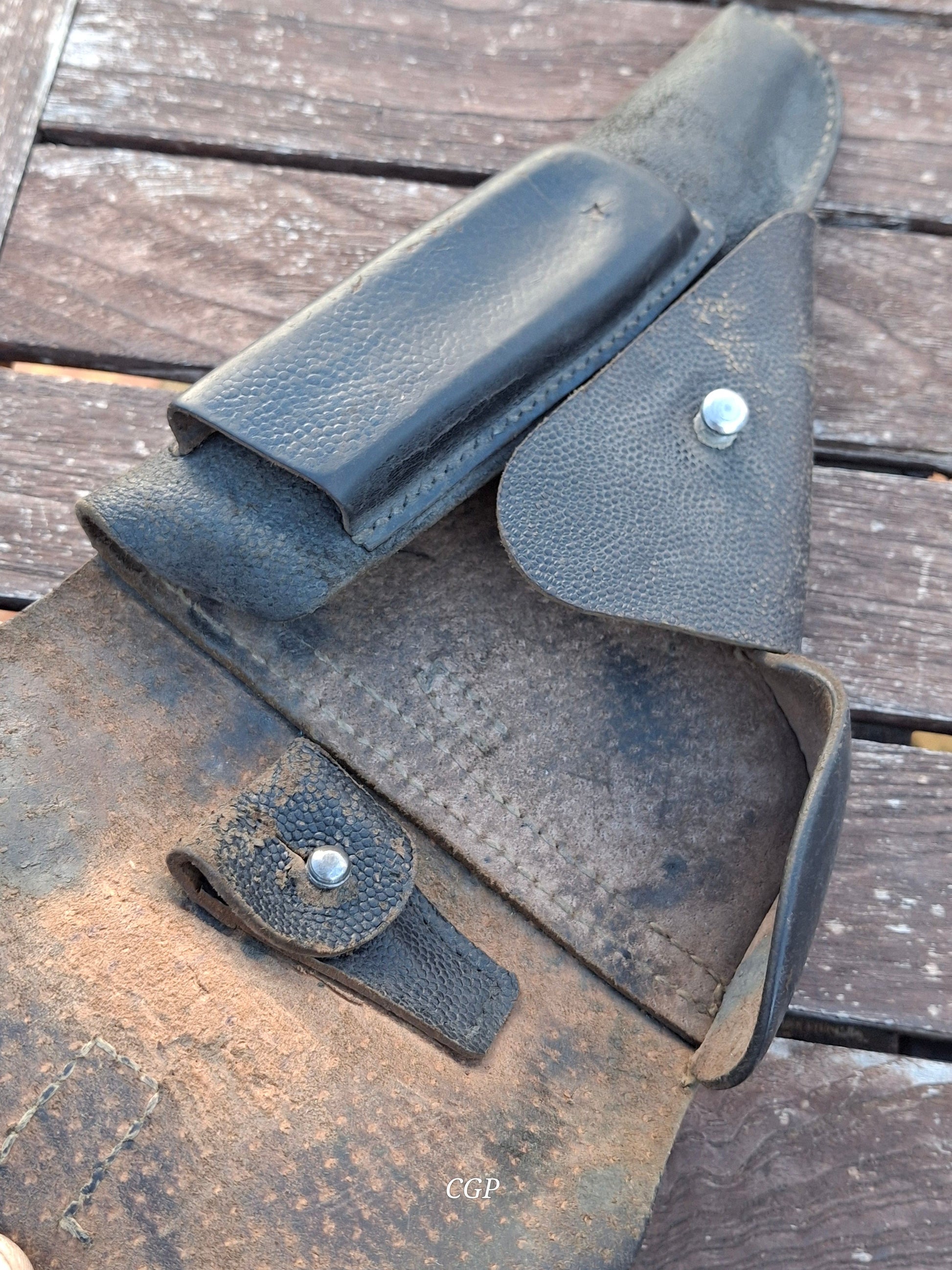 CGP Walther P38 / P08 Pistolentasche / Holster - DDR Einheitstasche 50er Jahre
