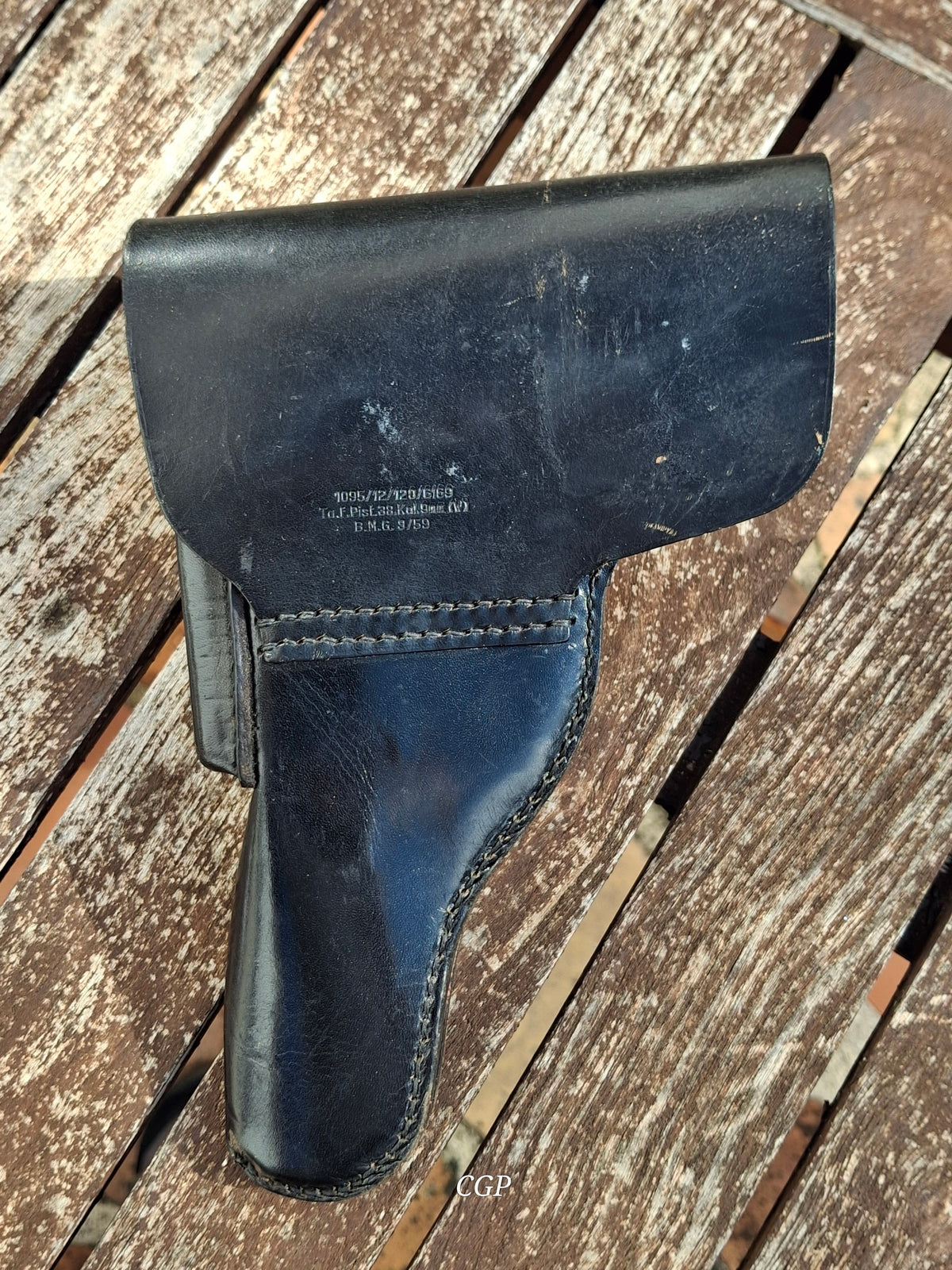 CGP Walther P38 Pistolentasche 9/59 - LW San Staffel Ahlhorn - Original