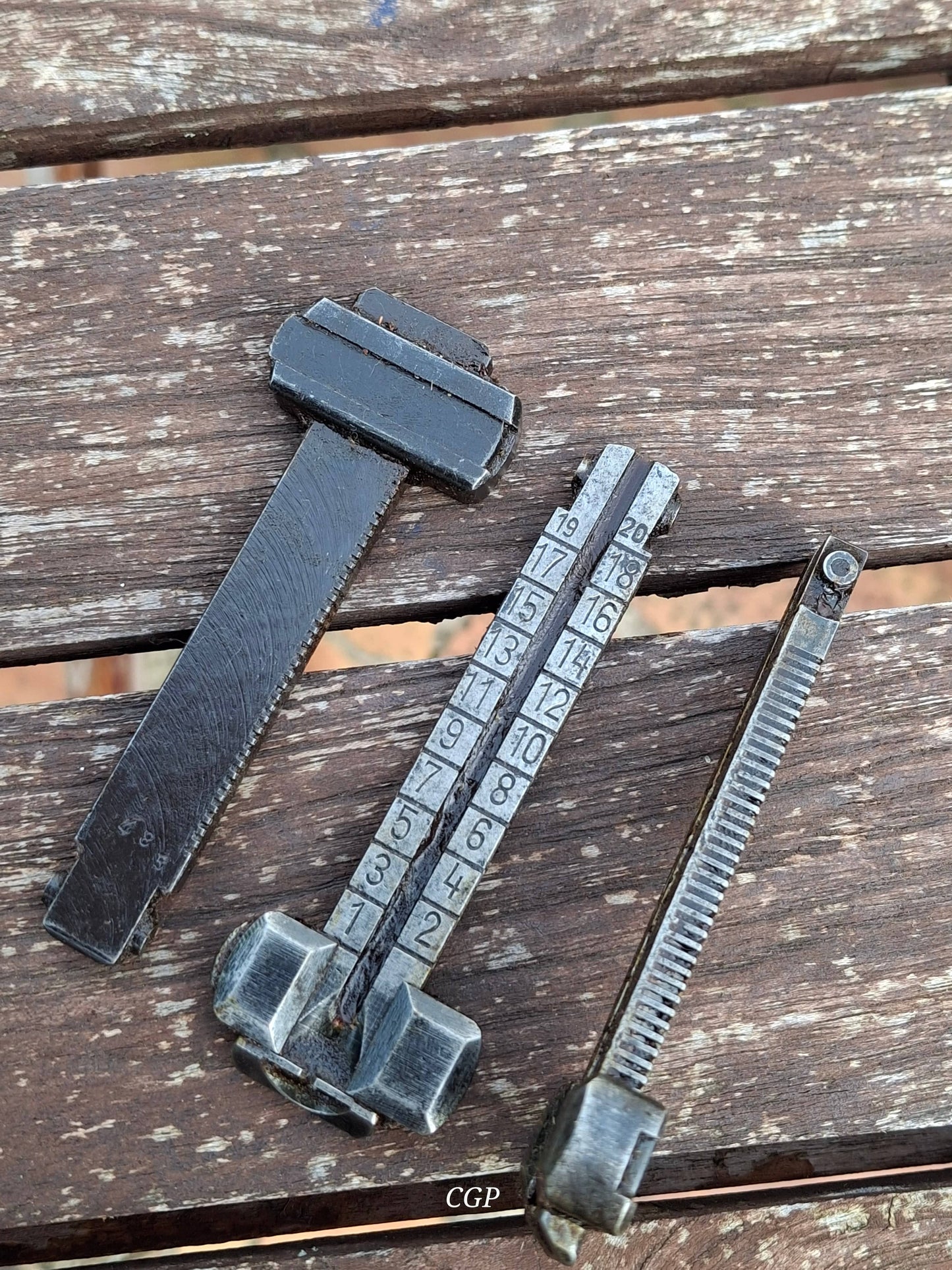 Mauser K98 Visierblatt mit Schieber, späte Ausführung WK2