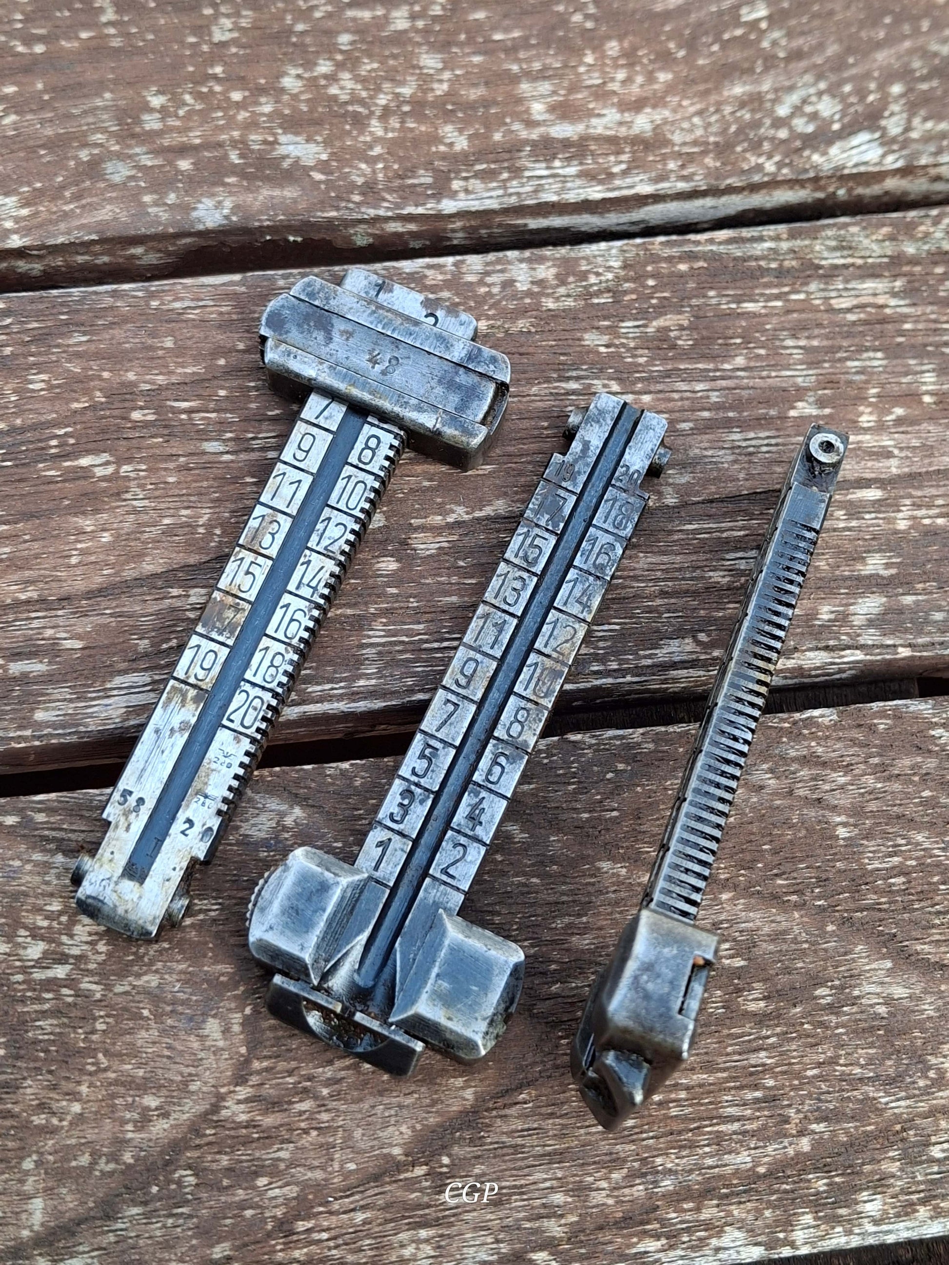 Mauser K98 Visierblatt mit Schieber WK2