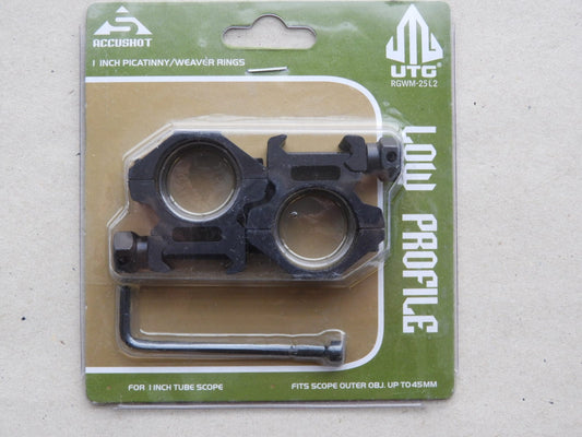 UTG Montagering Set Weaverschiene 1" 10mm Bauhöhe UTG