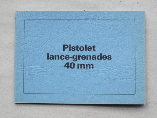 Waffenteile Anleitung H&K Granatpistole , belgische Armee