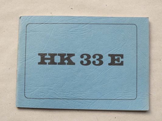 Waffenteile Anleitung H&K HK33 E , belgische Armee