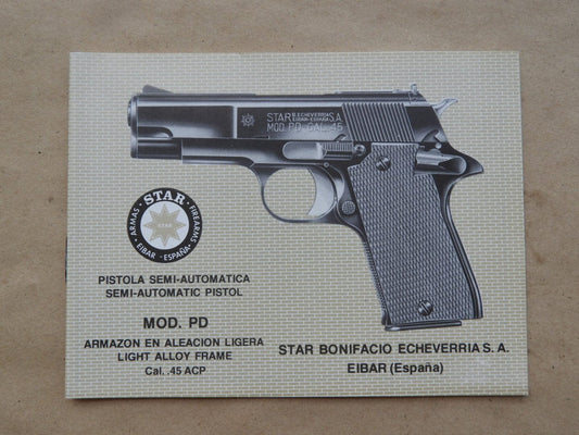 Waffenteile Anleitung Star Mod. PD