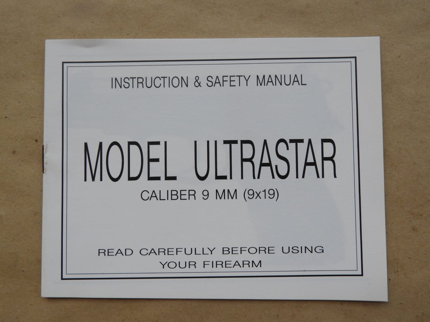 Waffenteile Anleitung Star Ultrastar