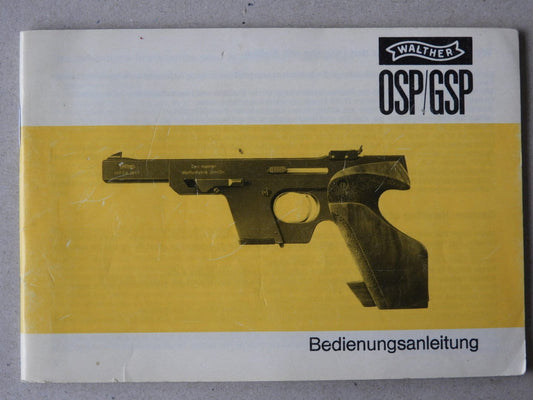 Waffenteile Anleitung Walther OSP / GSP