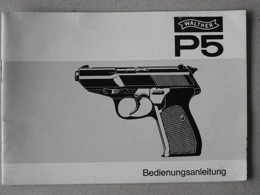 Waffenteile Anleitung Walther P5 - alte Ausführung
