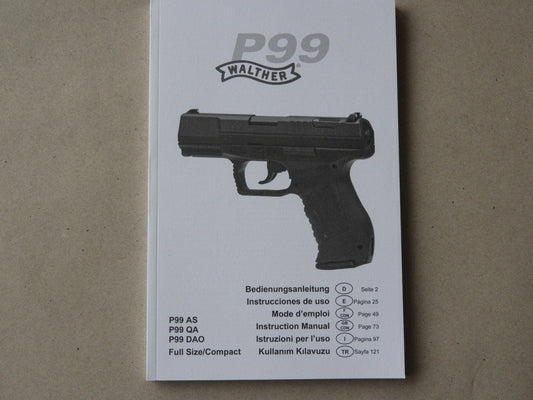 Waffenteile Anleitung Walther P99 - fabrikneu & original