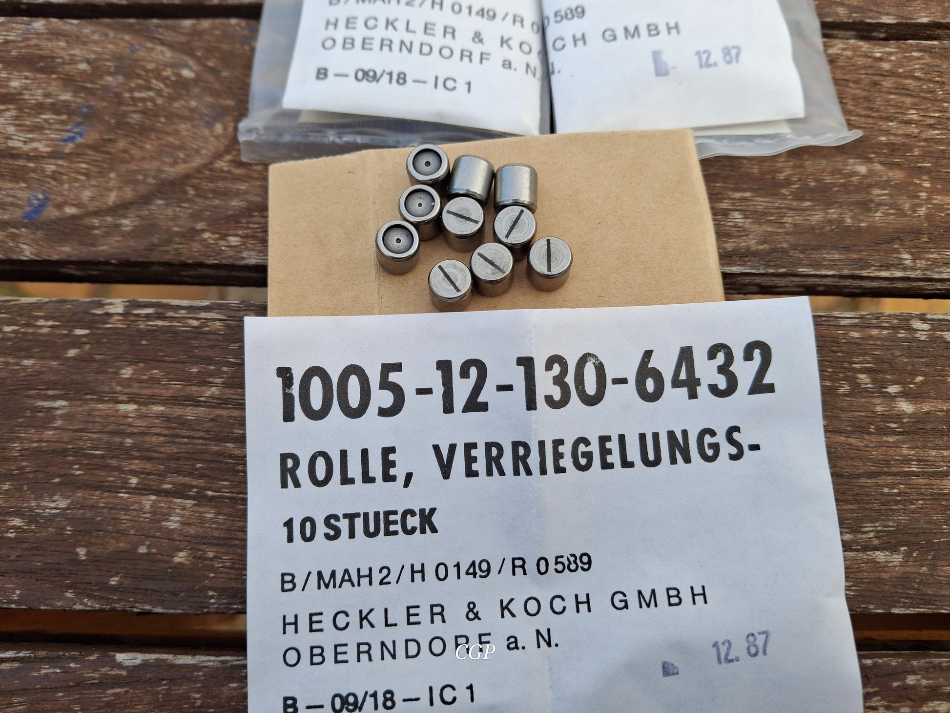 Waffenteile G3 Verschlussrollen Set 2 Stck- Übermaß 8,02