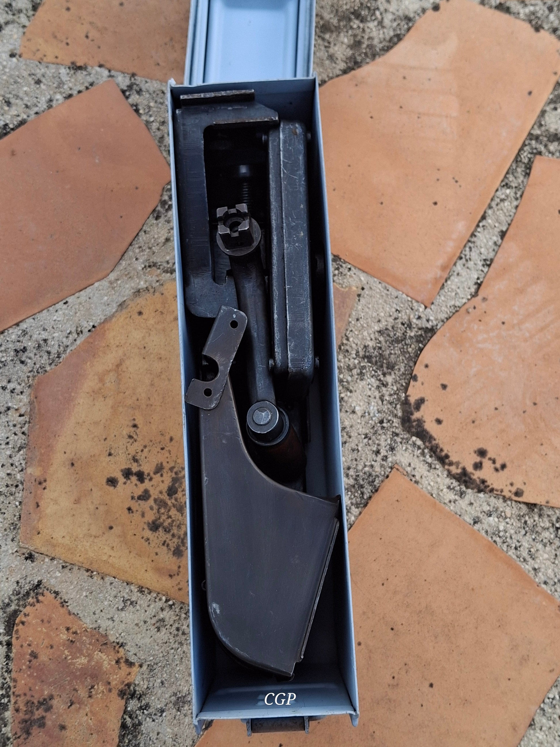 Waffenteile MG34 / MG42 Gurtfüller 34 in Kiste / Gurtlader - Original WK2