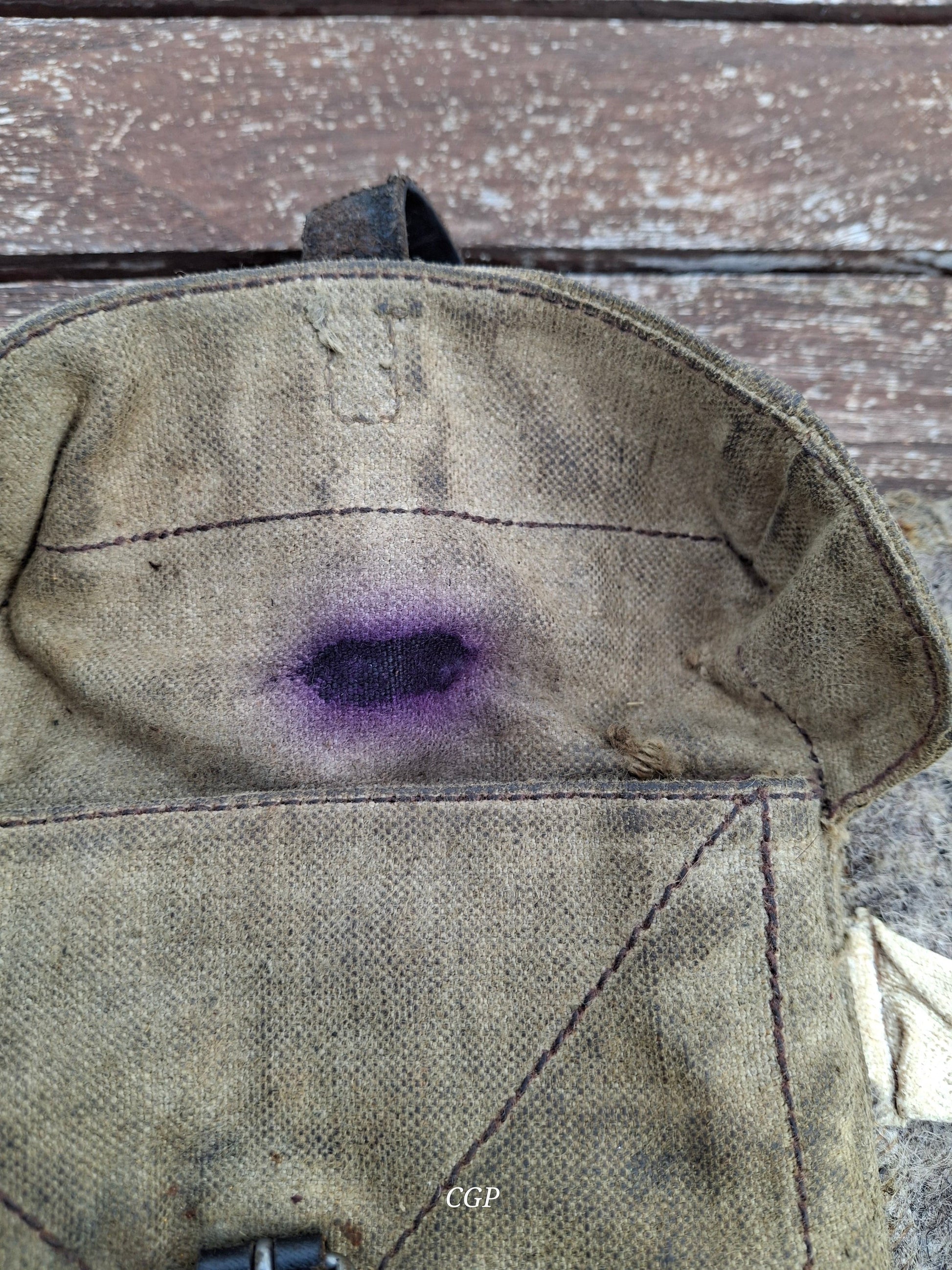 Waffenteile MG34 / MG42 Werkzeugtasche / Tasche für Reserveverschluss - WK2