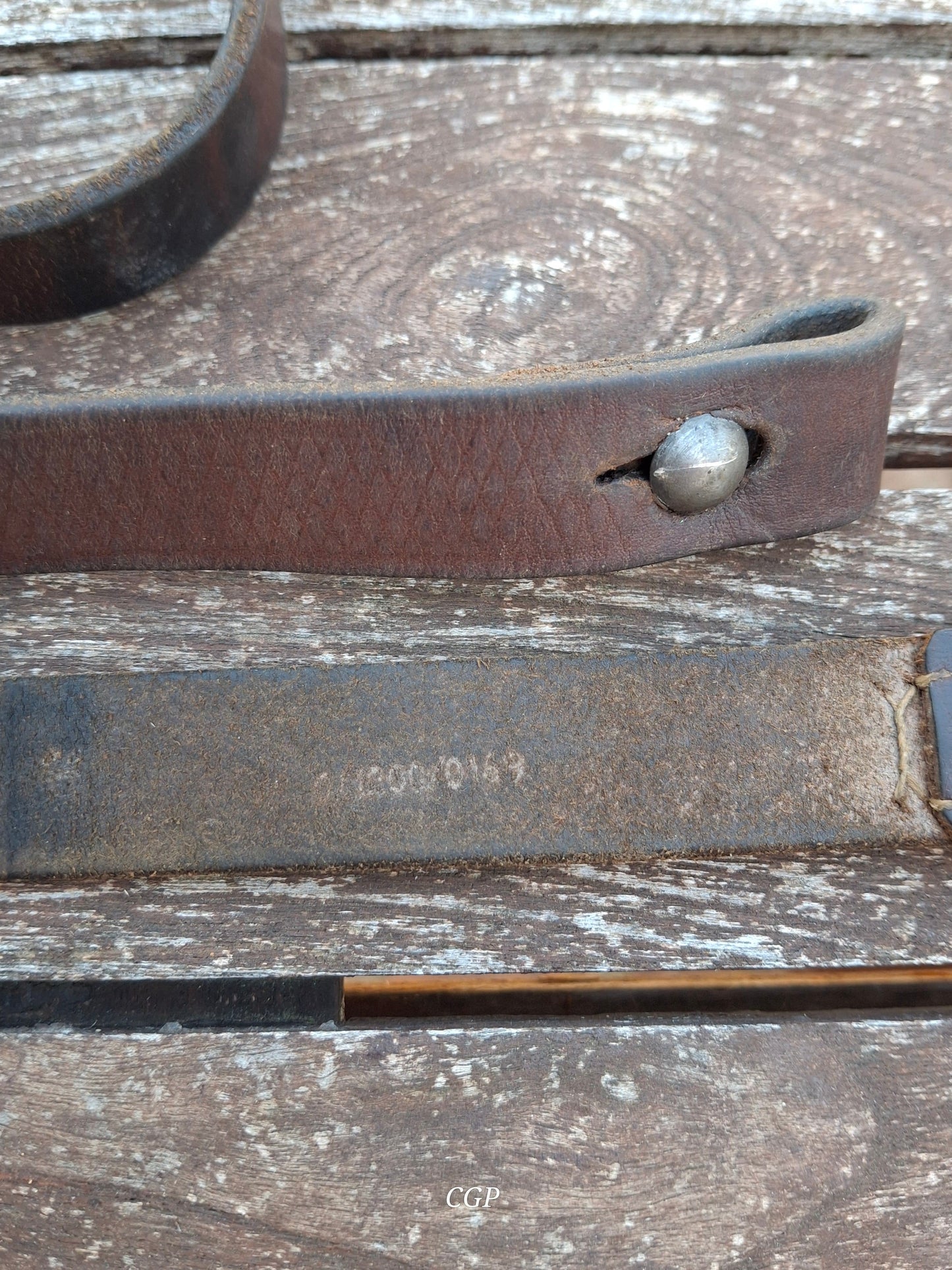 Waffenteile MP40 Trageriemen - Original WK2 RB Nummer