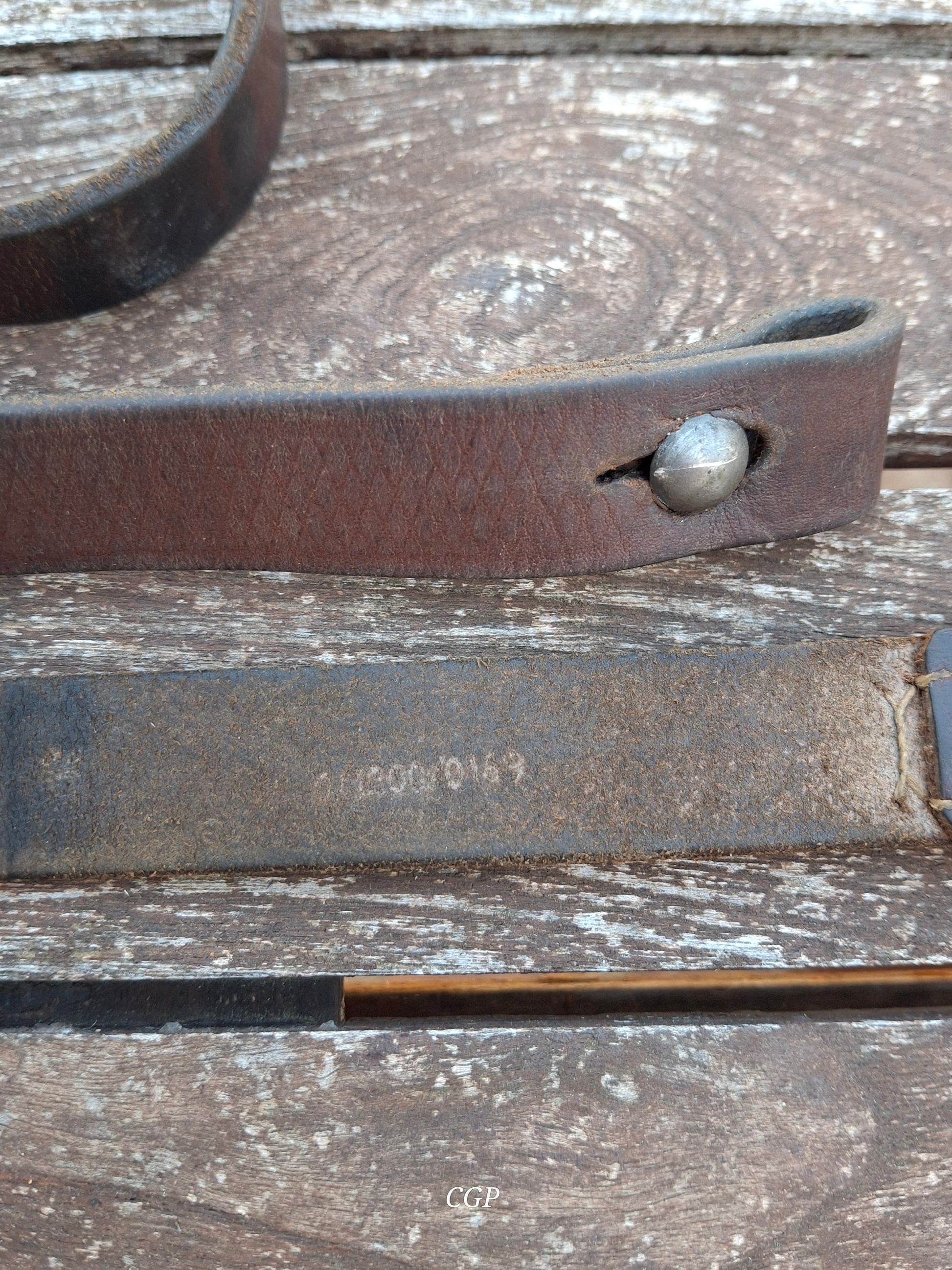 Waffenteile MP40 Trageriemen - Original WK2 RB Nummer