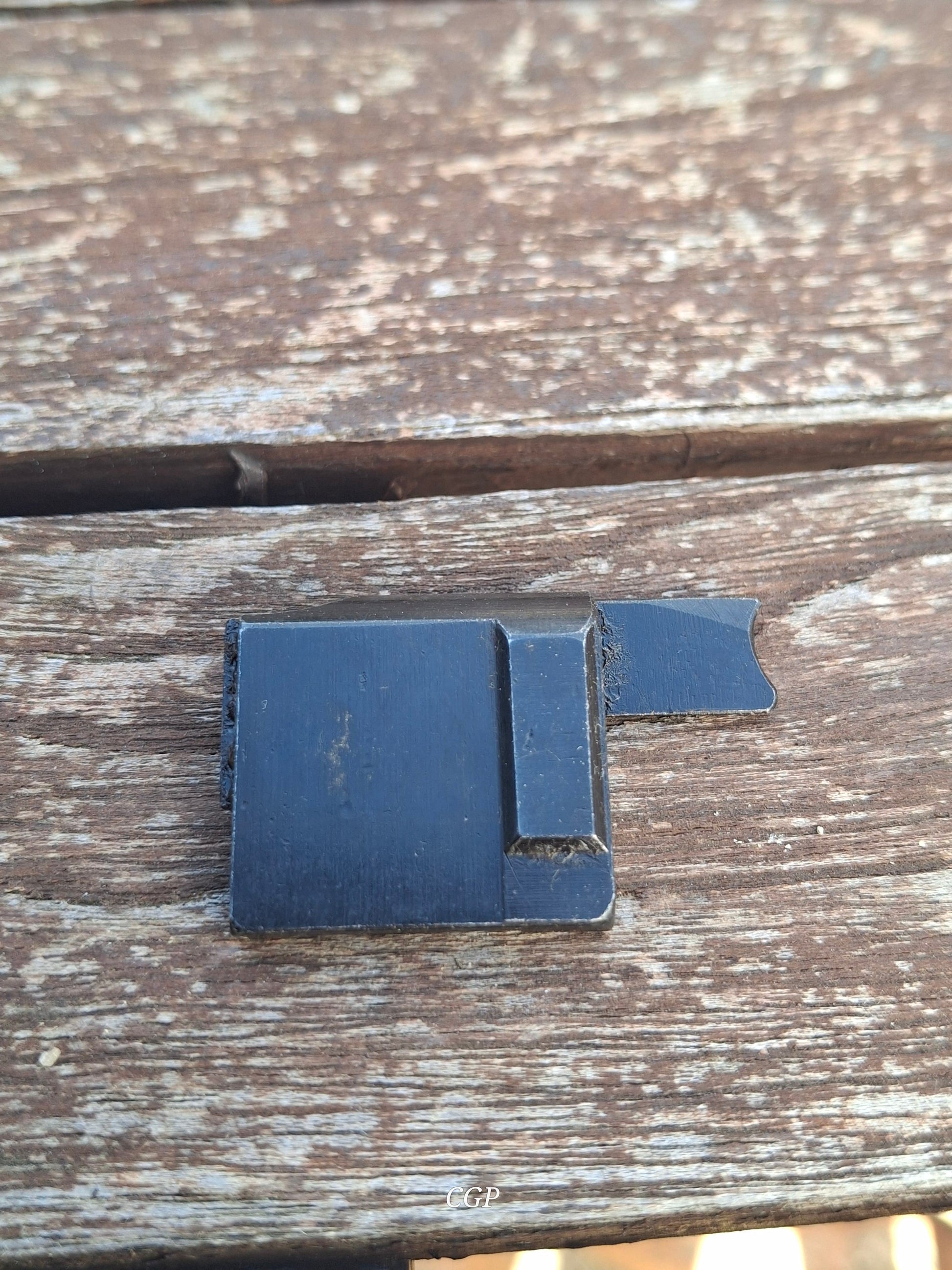 Waffenteile P08 Deckplatte , leer- ohne Nr.