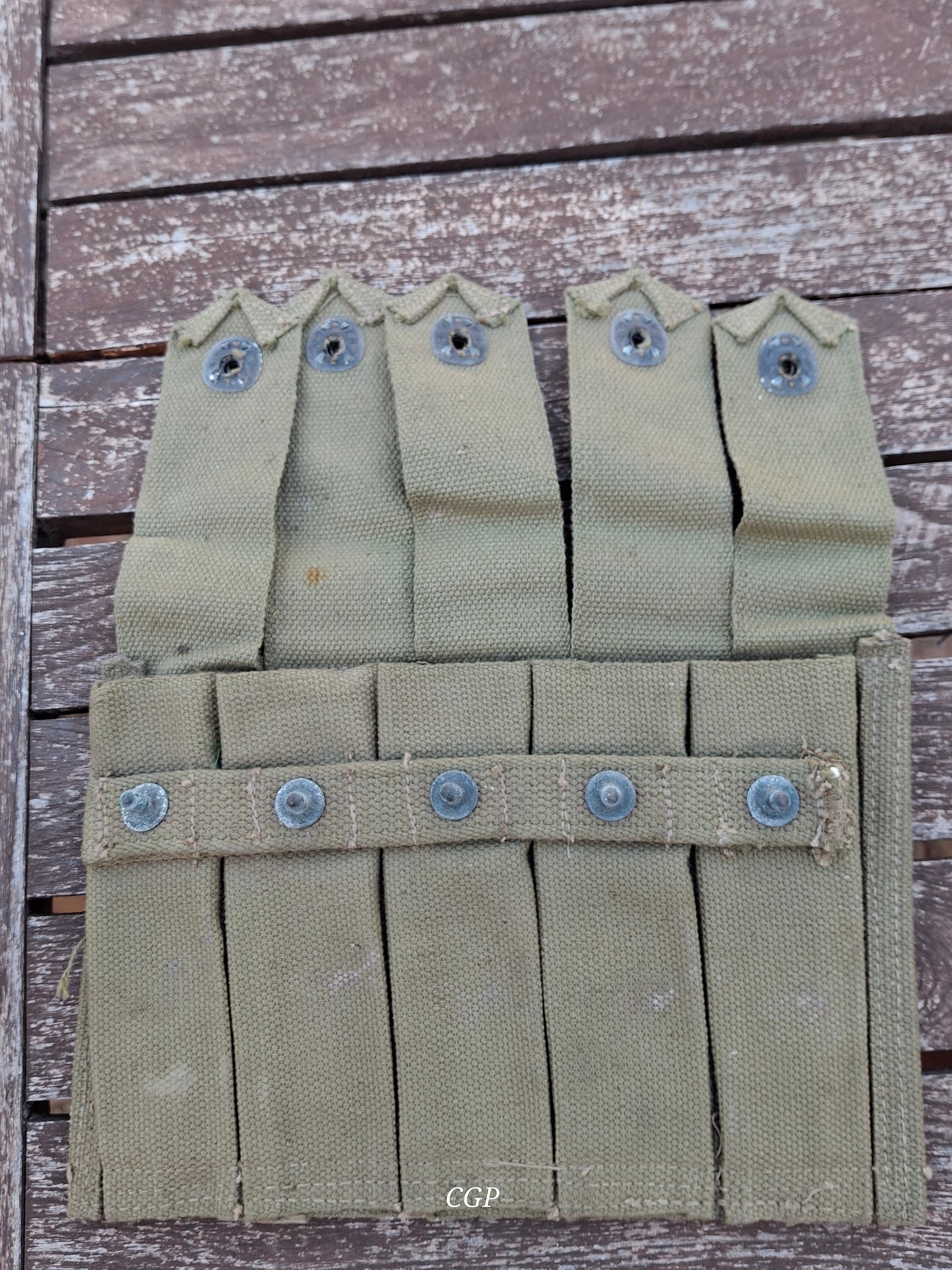 Waffenteile Thompson 1928 Magazintasche - US WK2 B.B. Inc 1943
